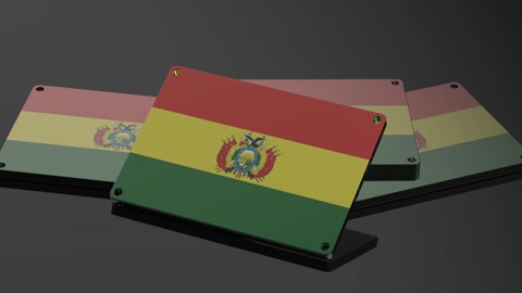 Bolivia logo International 3D Signal Dynamic and Illustrative Animation