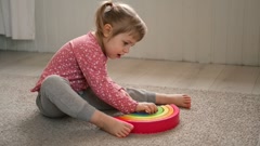 Kid girl play toys at home, kindergarten or nursery. Baby child … [247141056] | 写真素材・ストックフォトのアフロ 