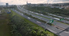 Hyperlapse of Traffic interchange on on State Highway 1 in … [257632400] | 写真素材・ストックフォトのアフロ