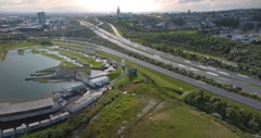 Hyperlapse of Traffic interchange on on State Highway 1 in … [257631936] | 写真素材・ストックフォトのアフロ