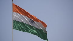 India flag flying high at Connaught Place with pride in blue … [265164819] | 写真素材・ストックフォトのアフロ